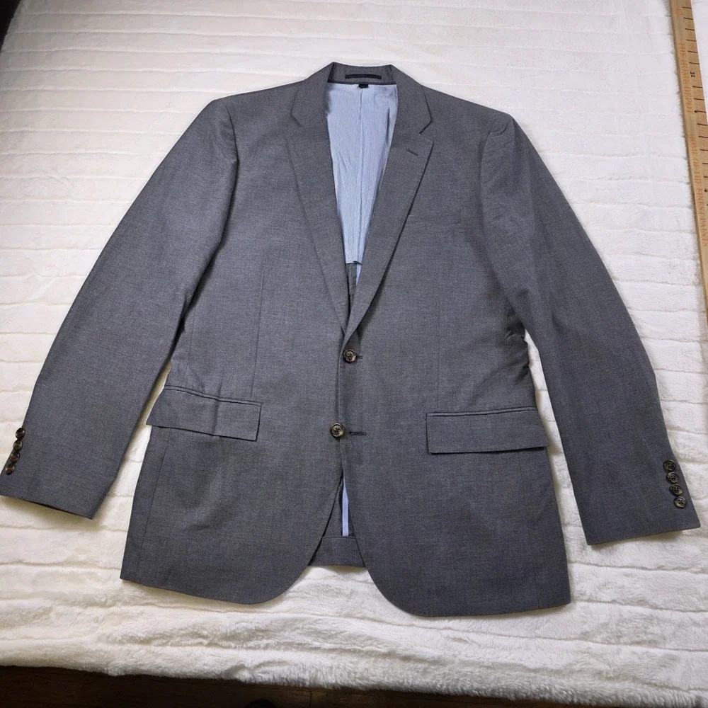 J‎ Crew Ludlow Jacket Mens 40R Gray BlazerSport Coat Classic Preppy Office